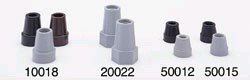 CANE TIP 1/2" SHAFT-BLACK