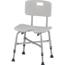 HD BATH SEAT W/ BACK & U SHAPED CUTOUT