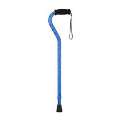HD TALL OFFSET CANE - BLUE WAVES