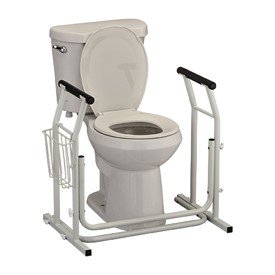 TOILET SEAT RISER HINGED ELONGATED