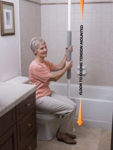 SECURITY POLE- WHITE