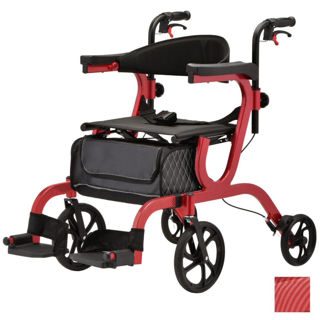 2-in-1 Wheelchair Rollator