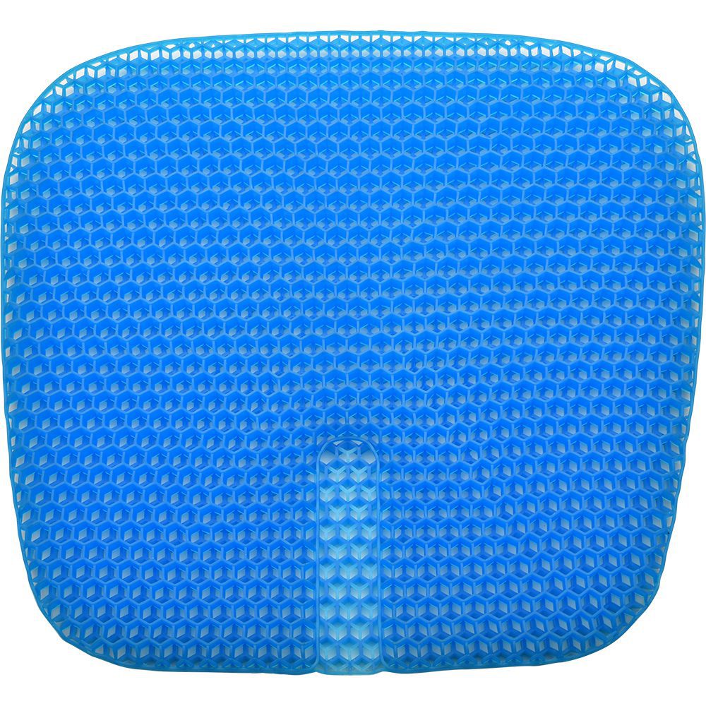 Blue honeycomb gel seat cushion