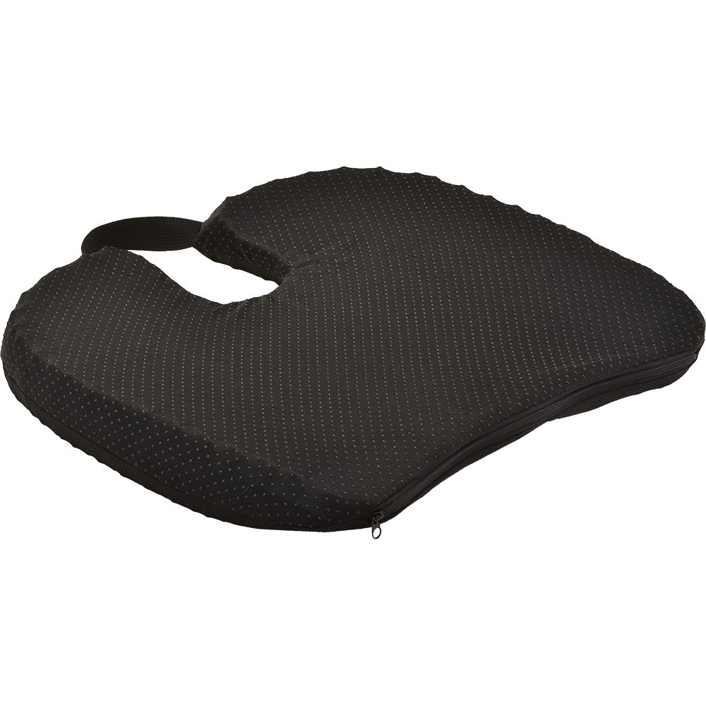 Black U-shaped coccyx seat cushion