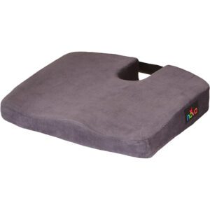 Gray memory foam coccyx seat cushion
