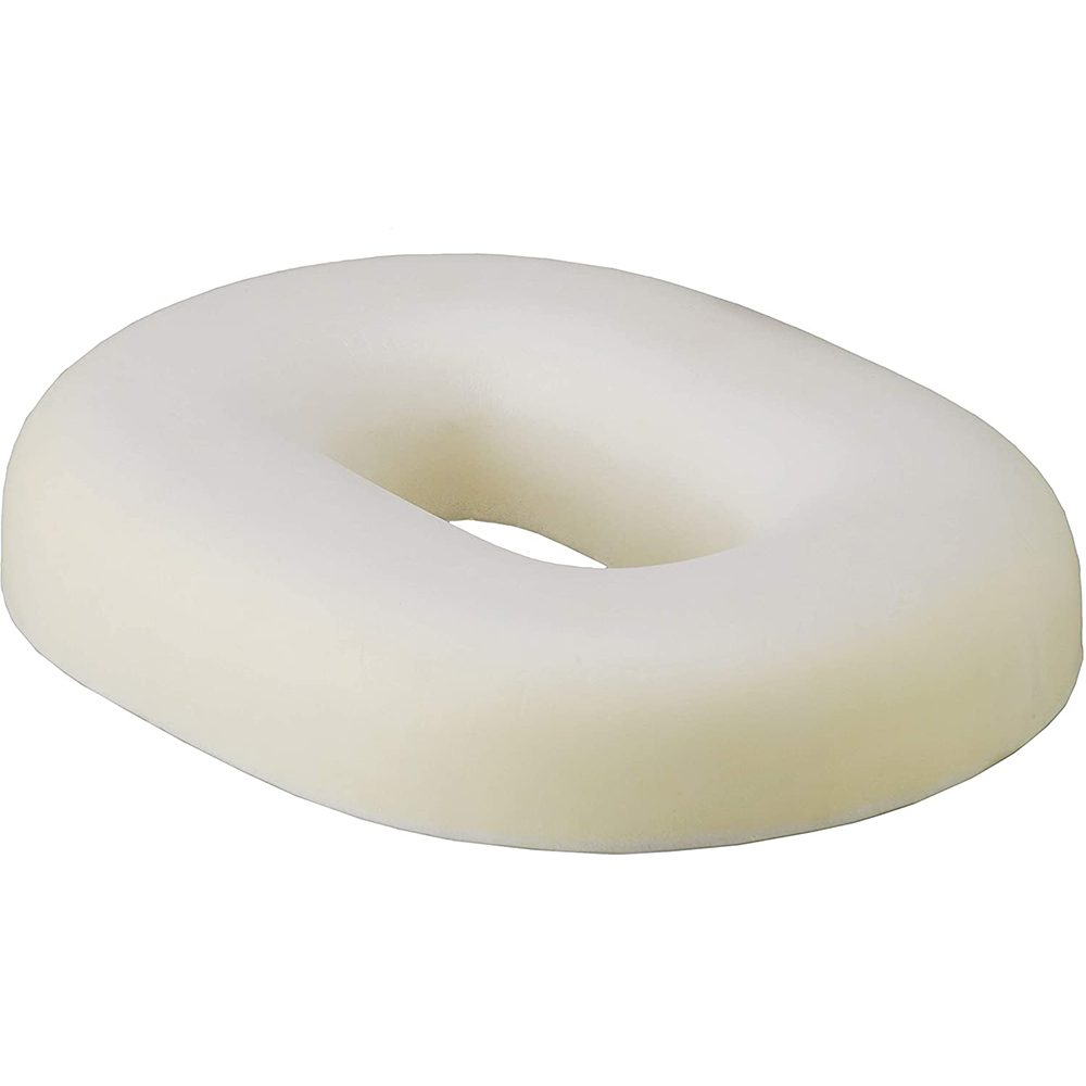 White foam donut seat cushion