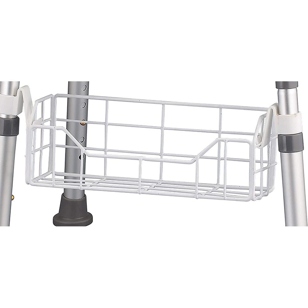 White wire basket for medical walker