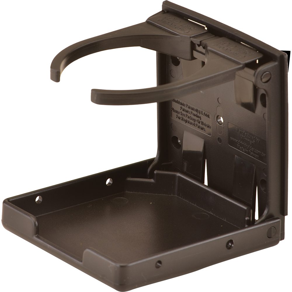 Brown foldable plastic cup holder