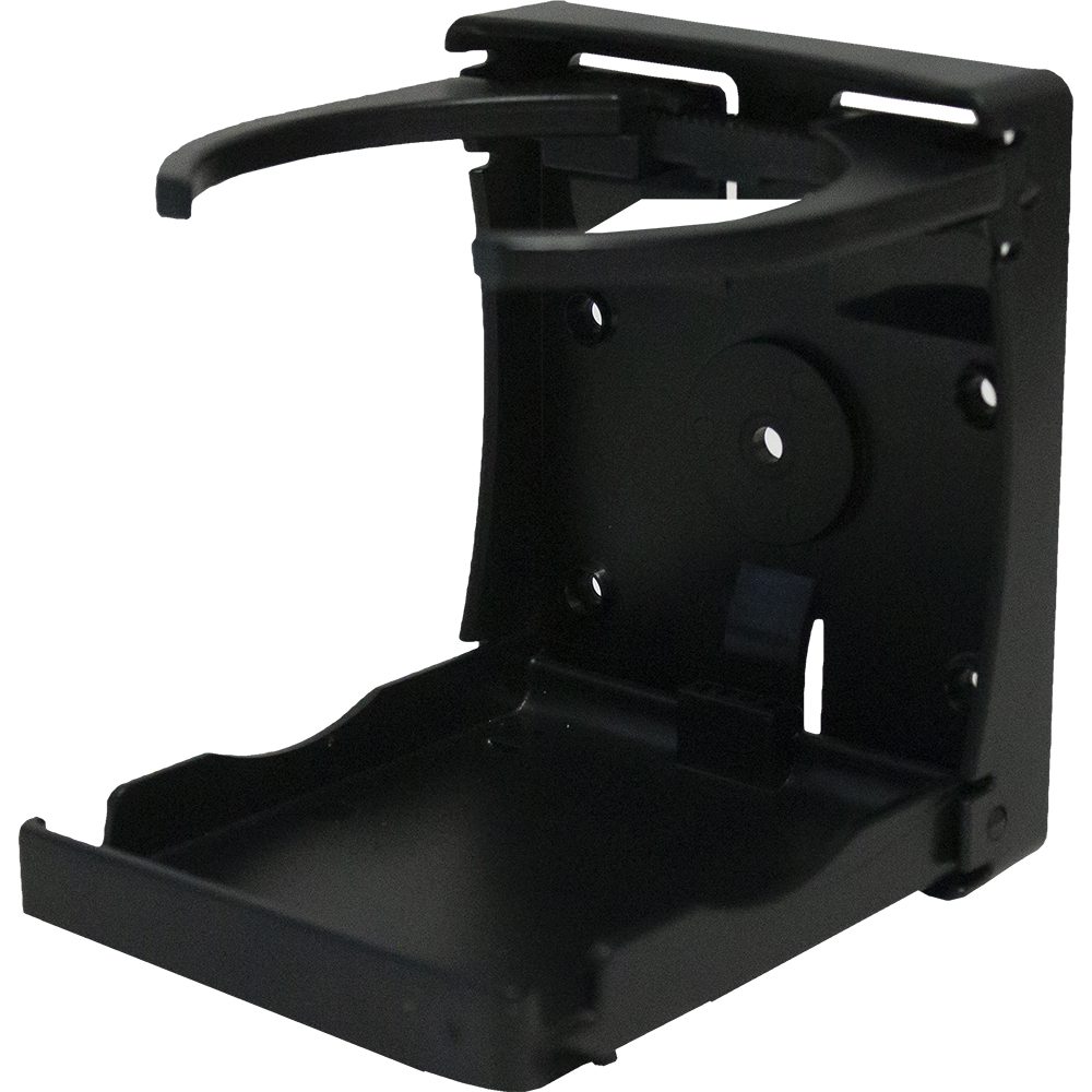 Black folding cup holder bracket