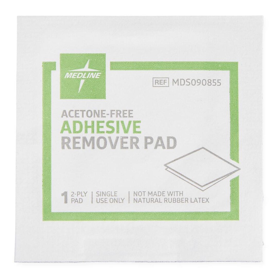 Medline acetone-free adhesive remover pad packet