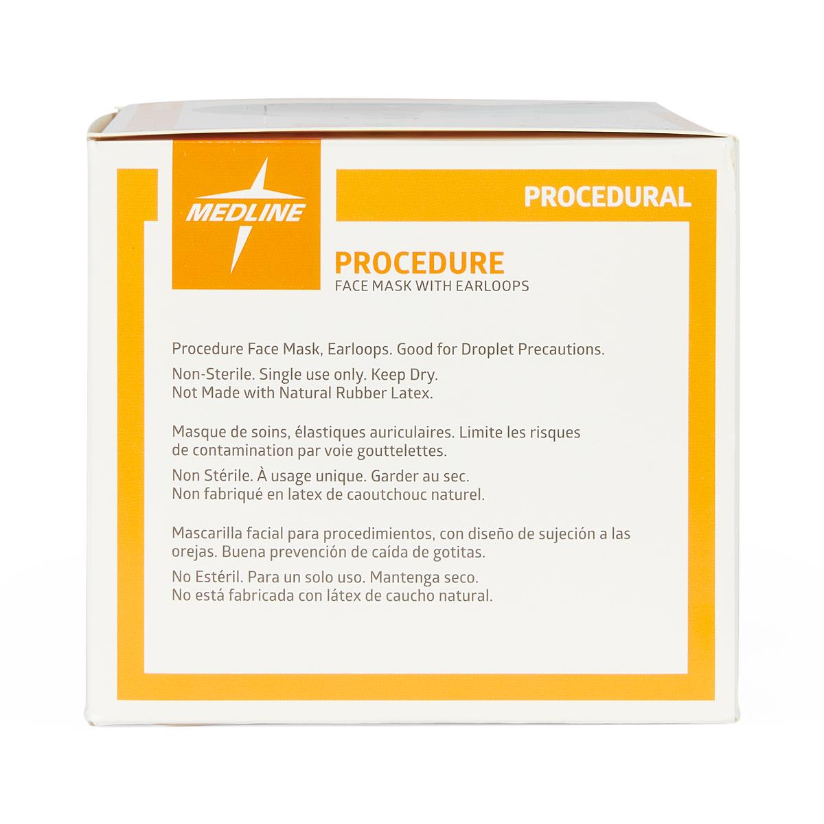 Box of Medline procedural face masks