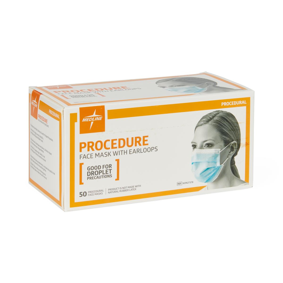 Box of Medline procedural face masks