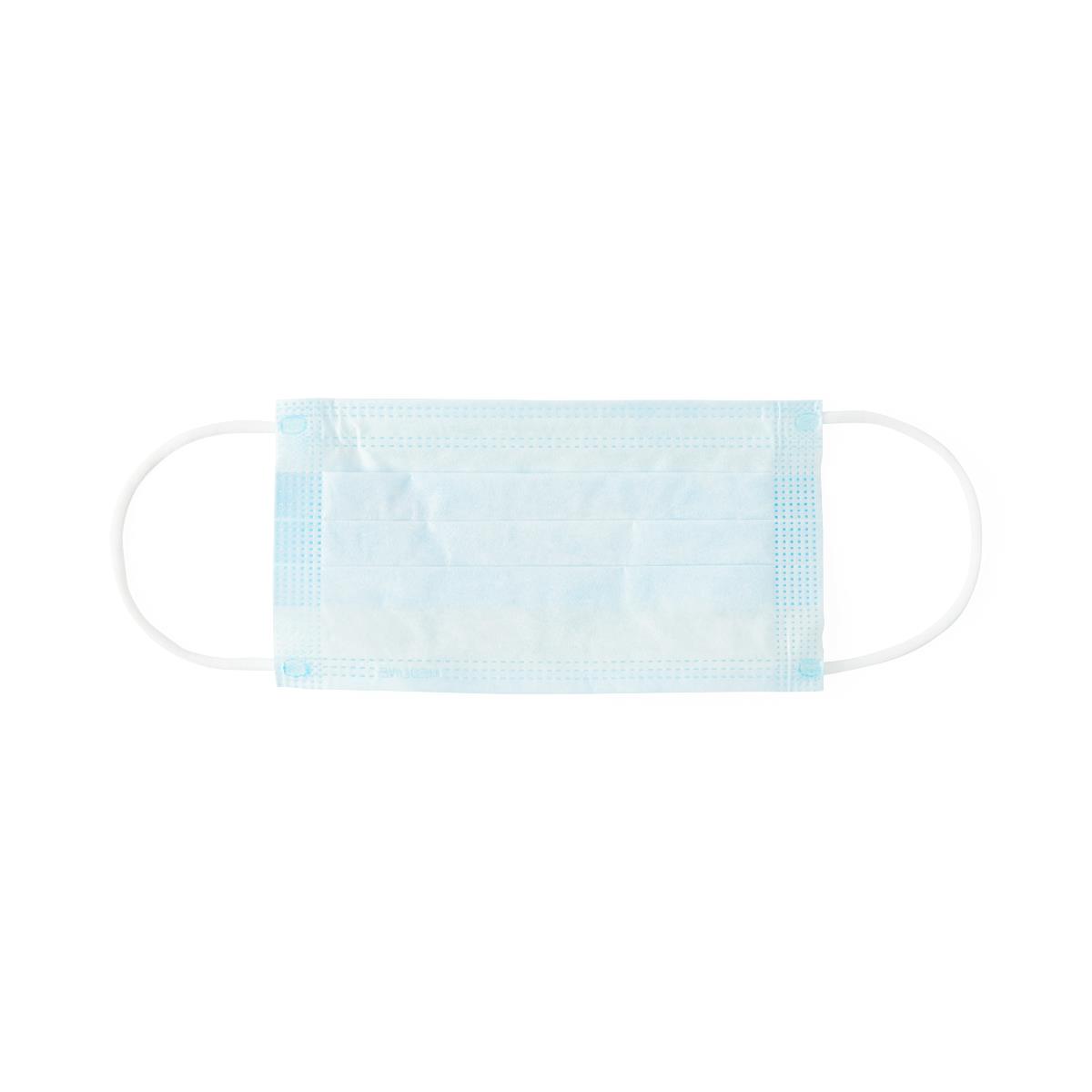 Light blue disposable surgical face mask