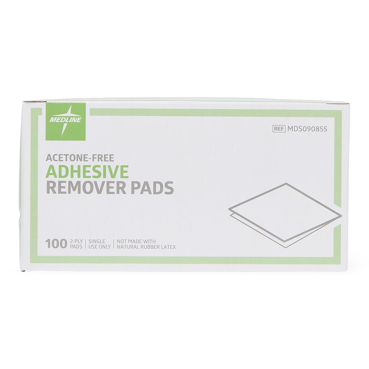 Box of acetone-free adhesive remover pads