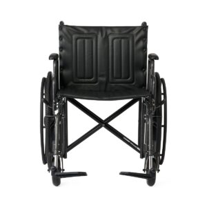 Black manual wheelchair front view