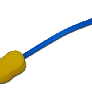 Blue-handled long sponge with yellow head