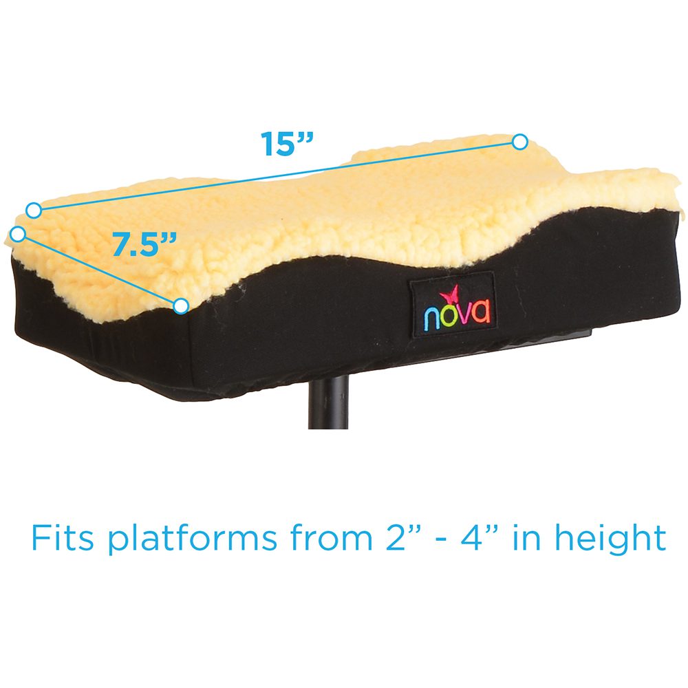 Nova sheepskin platform adapter with measurements