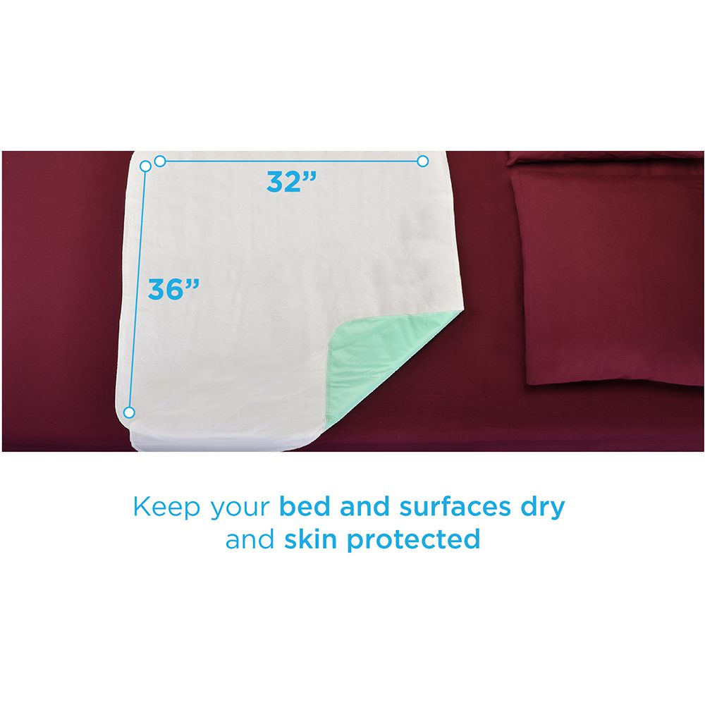 32 by 36 inch waterproof bed pad