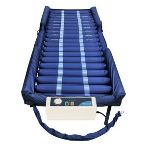 Blue alternating pressure air mattress with pump