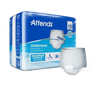 Attends Super Plus Absorbency Pull-On Underwear, Size L, 44" to 58" Waist - Image 3