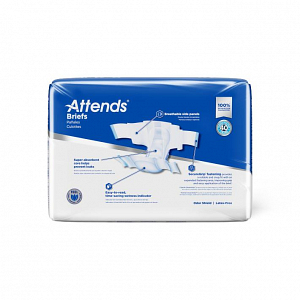 Attends Briefs, Extra Heavy Absorbency, Size M, 24/Bag - Image 4