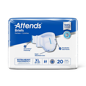 Attends Briefs, Extra Heavy Absorbency, Size XL, 20/Bag - Image 4