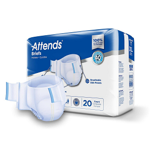 Attends Briefs, Extra Heavy Absorbency, Size XL, 20/Bag - Image 3