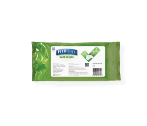 FitRight Aloe Scented Wet Wipes, 8" x 10", Peel and Reseal Pack, 68/Pack - Image 4